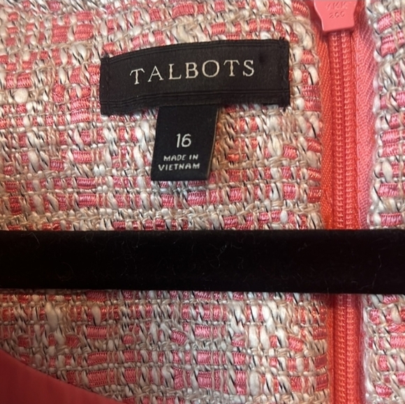 Talbots Pink Tweed Drees And Blazer Suit - Picture 8 of 8